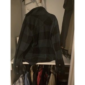 Freedom Foundry Men Button Up Shirt Mediu Green Plaid Flannel Pockets Collar